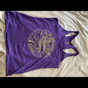 Mumford and Sons racer back tank top size L
